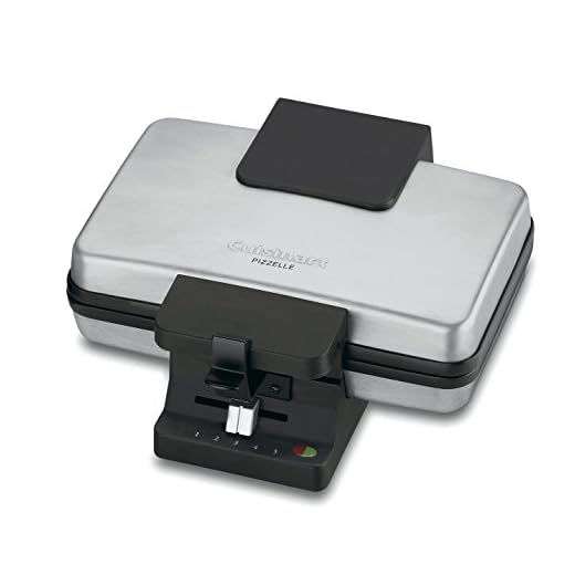 Cuisinart WM-PZ2FR Brushed Stainless Pizzelle Press (Renewed)
