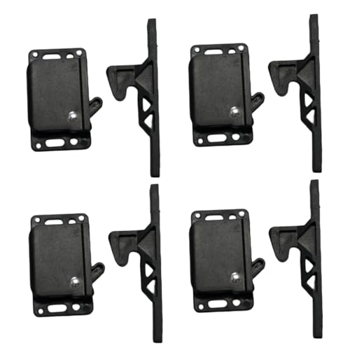 UPEYXDQR RV Cabinet latches 4Pcs，Drawer Latch Universal Push-to-Close Grabber Catch,