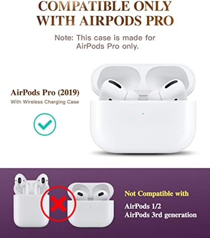 GVIEWIN Aurora Series AirPods Pro Case, Stylish Marble Full Body Protective  Hard Shell Women Cute Cover with Wrist Strap for AirPod Pro Charging Case  2019 [Front LED Visible] (Drift Sand/Brown) : Amazon.com.au: