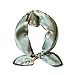 ANDANTINO 100% Pure Mulberry Silk Scarf -21â€ Lightweight Small Square Neckerchief â€“ Breathable Digital Printed Scarves with Gift Packed (Turquois)