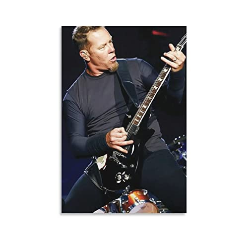 Affiche James Hetfield Toile 50x70cm sans cadre pour salon