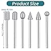 DOPENSPI 20 Pcs 150 Grit Diamond Grinder Bits,6 Style 1/8
