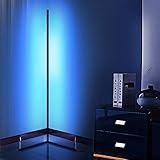 PaNt Lámpara de pie con control remoto/APP Control moderno estilo minimalista decoración de sala de estar RGB que cambia de color lámpara de pie creando atmósfera, para sala de estar, dormitorio