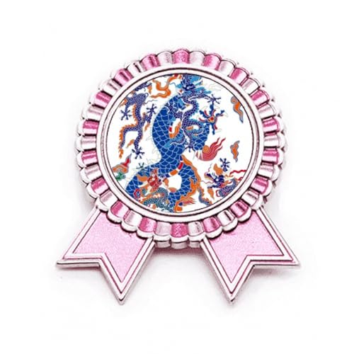 Broche dragon rose en métal taille M une idée cadeau originale pour femme