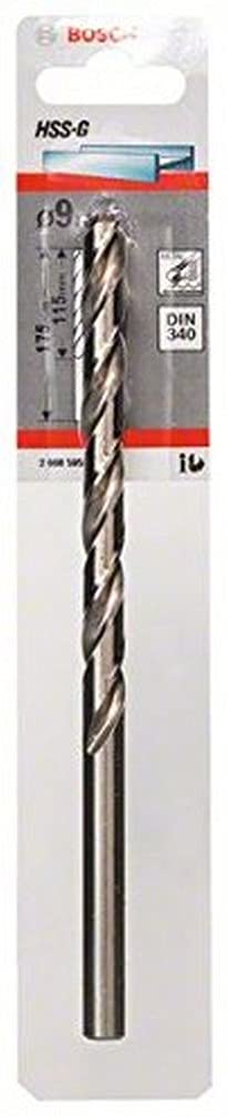 Bosch Bosch Professional 1x HSS-G Metal Drill Bit (for metal, Ø 9 mm, Robust Line, Accessory Drill Driver)
