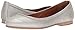 Frye Women's Carson Ballet Flat, Silver Metallic, 9 M US
