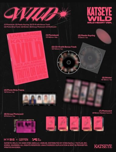 KATSEYE WILD Tercer álbum EP en formato CD coleccionista para fans del pop internacional 4