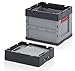 Messe mit günstig Kaufen-Profi-Faltbox 40 x 30 x 32 mit Deckel - Klappbox Camping Lager Messe Catering Angeln Klappbar faltbar Eurobox