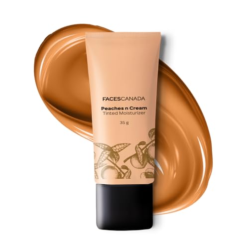 Image of FACES CANADA Tinted Moisturizer - Peaches N Cream - Honey Beige 03, 35g | Hydrating, Lightweight, Non-Oily with Natural Glowy Finish | Sheer Buildable Coverage for Daily Use | BB Cream For All Skin Types