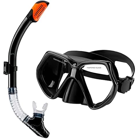 Riokko Snorkel Set, Free Breathing Anti-Leak Snorkeling Gear,Anti-Fog Snorkeling Diving Mask, Panoramic Wide View Diving Goggle,for Women Men Youth Cover