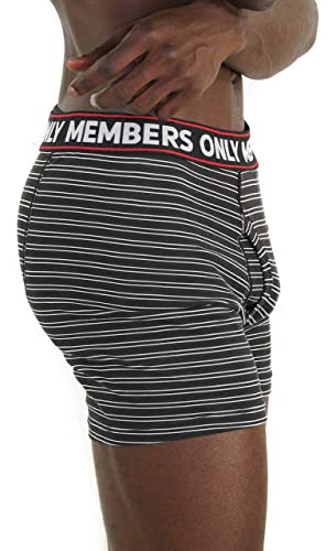 Members Only Men's Cotton Spandex Ultra Soft & Breathable Boxer Briefs (Pack of 3)3