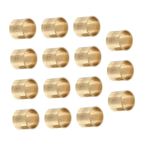 Milisten 15Pcs Replaceable Copper Ferrules for Snooker Pool Durable Billiard Parts Wear Resistant and Control for Billiard Enthusiasts