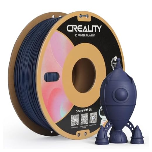 Creality PLA Matte 3D Printer Filament 1.75mm, PLA Filament 1kg Spool (2.2lbs), Dimensional Accuracy +/- 0.02 mm, Fits for Most FDM 3D Printers (Matte Blue)