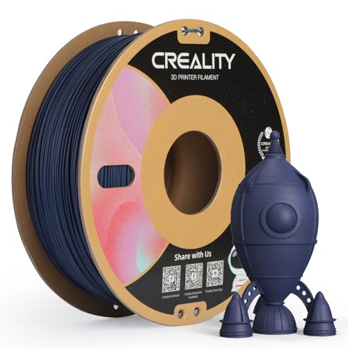 Image of Creality PLA Matte 3D Printer Filament 1.75mm, PLA Filament 1kg Spool (2.2lbs), Dimensional Accuracy + /- 0.02 mm, Fits for Most FDM 3D Printers (Matte Blue)