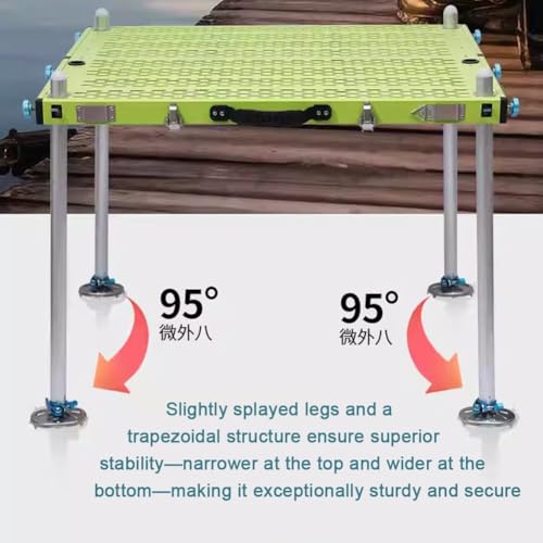 Plataforma de pesca portátil con patas ajustables y cubierta plegable para ríos 5