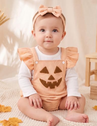 GEMLON Baby Halloween Costumes Girl Ruffled Sleeveless Romper 12-18 Month - image 2