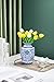 GaLouRo Blue Vase, Chinoiserie Vase, Ginger Jar Vase for Home Decor, Blue and White Porcelain Decor,9 
