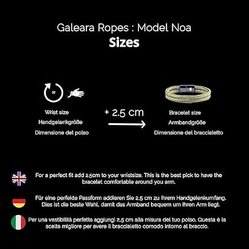 Galeara Noa Bracelet tressé nautique avec fermeture magnétique, Tissu, – vue 7
