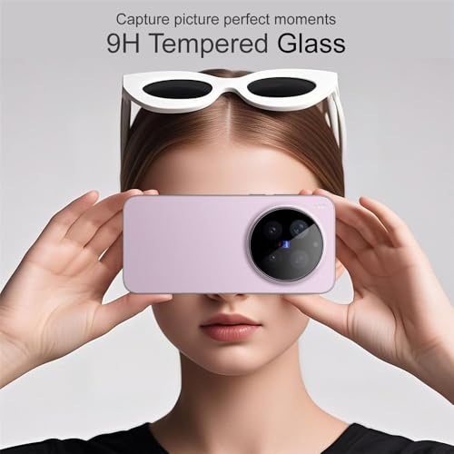 Image of HPTech Back Camera Lens Protector for Vivo X300 (1 Pack) | 9H Tempered Camera Glass Guard | Ultra Clear HD | Anti-Scratch | Bubble Free | Easy Installation | Full Coverage Camera Lens Protection