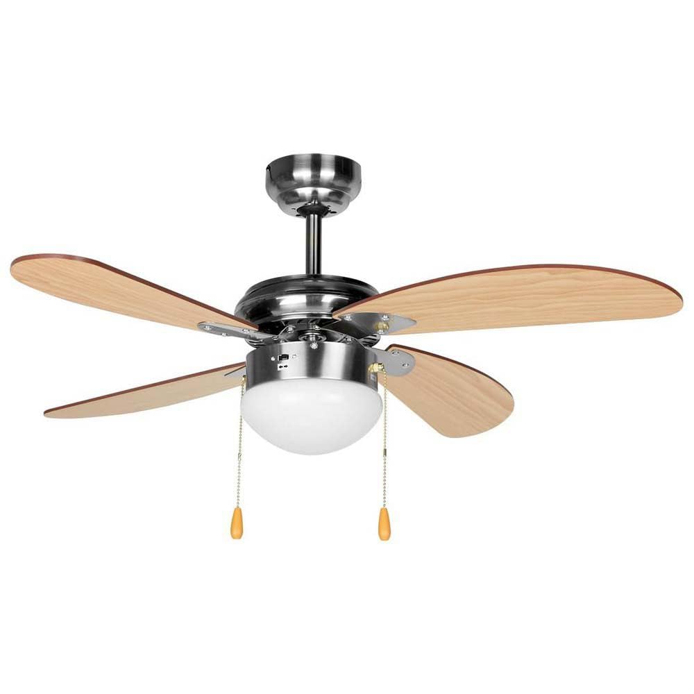 Orbegozo CP 70095 - Ventilador de techo con luz, 4 palas, diámetro 95 cm, potencia de 55 W y 3 velocidades