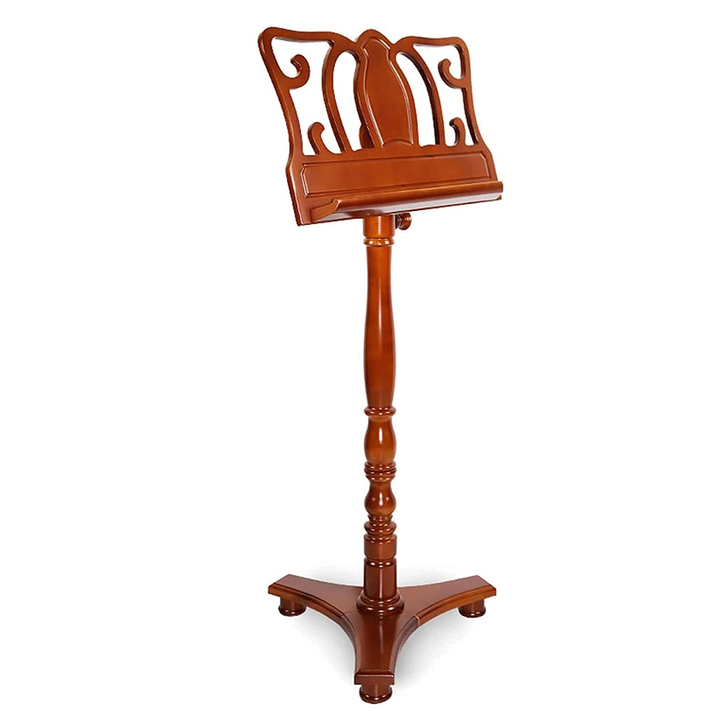 Atril Musica Soportes de música Soporte de música de Madera Pesada Soportes de partituras de ángulo Ajustable Trípode Estable para Soporte de Libro de Estudio de Concierto Portátil