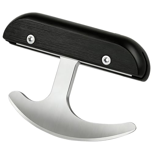 YPCBYNBS T-Grip Rocker Knife Adaptive Knife with Rocking Grip for Less Grip Strength (Wooden Handle)