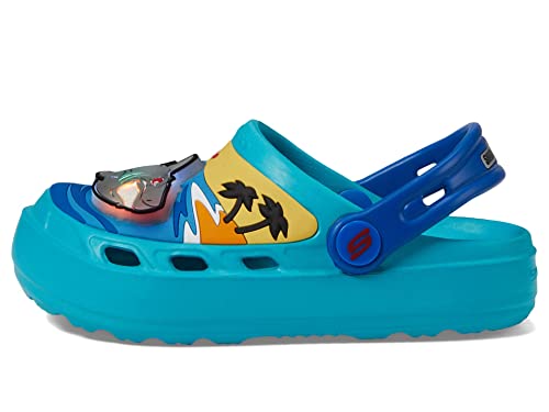 Skechers Boy's Foamies Swifters Ii-Illumi-Shark Slide Sneaker4