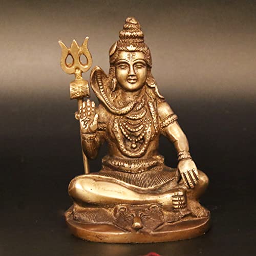 Bhagwan Shiv statue laiton authentique pour autel maison - 2
