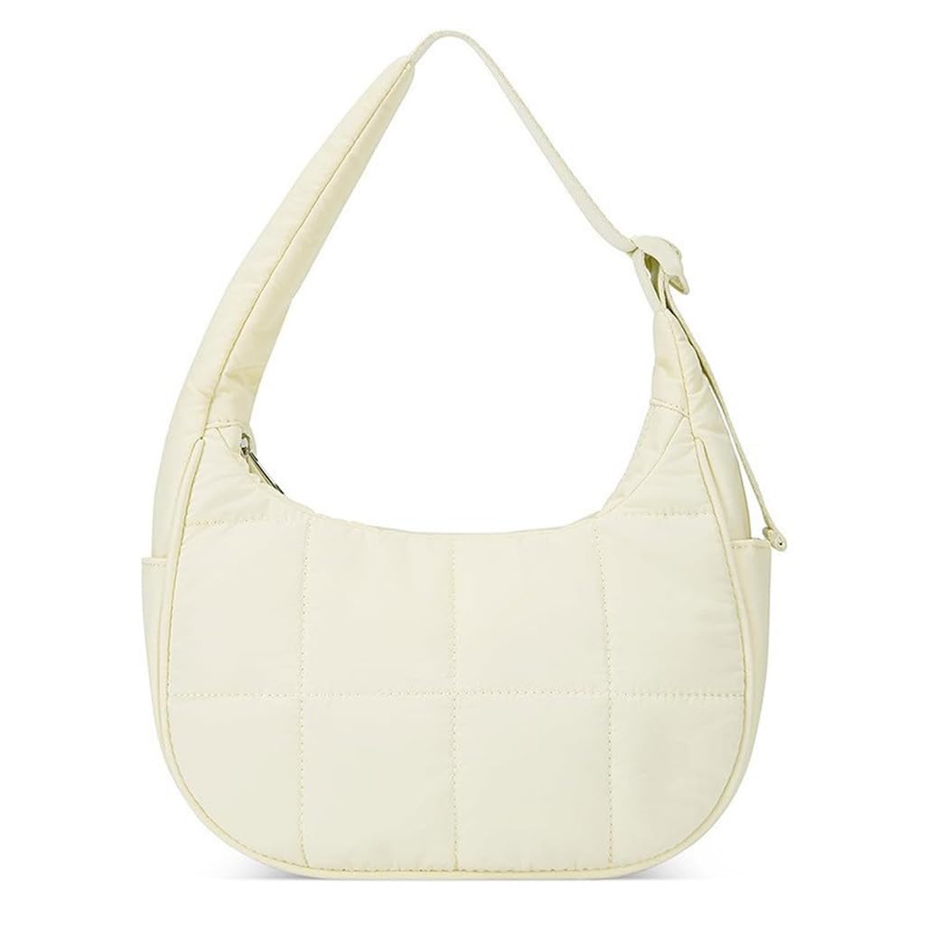 GMBYLBY Fashion Shoulder Bag For Woman Quilted Underarm Purse Puffer Armpit Shopping Trendy Handbag Women
