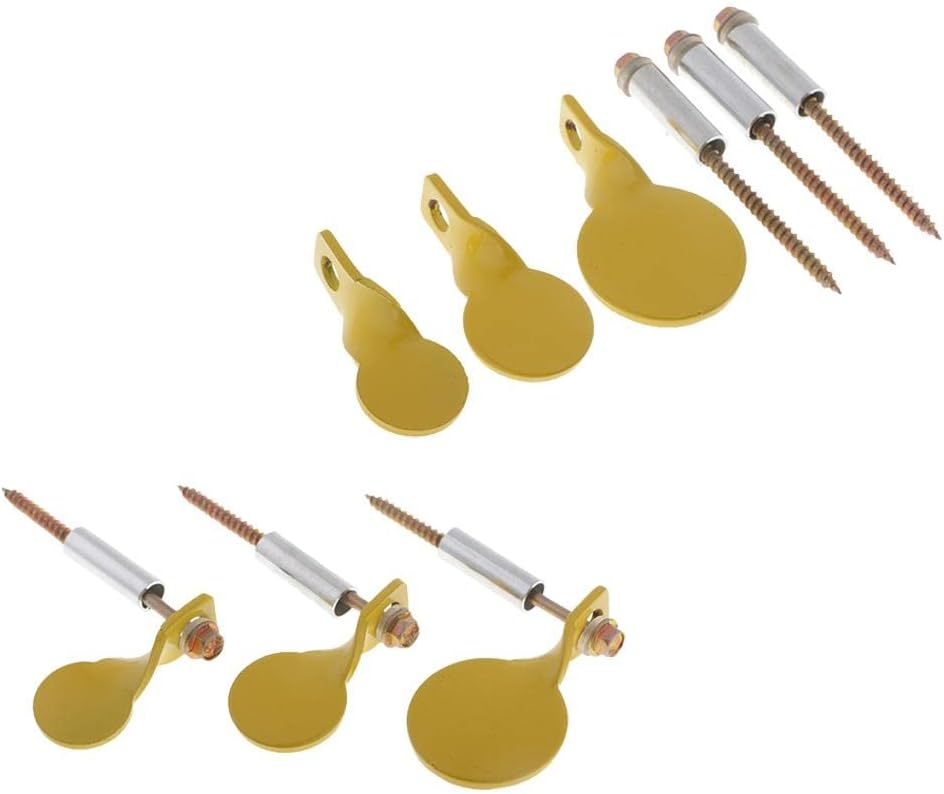 6pcs Stainless Steel Shooting Targets for Precision Practice | Outdoor Range Hunting Training Tool | 1.6"" Metal Target Set