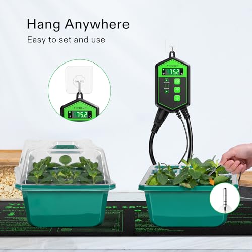 Vivosun 330101 Digital Heat Mat Thermostat Controller, 40–108 ºf 1000W For Reptiles thumb #5