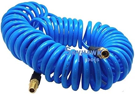 Cal Hawk Tools BAHAC230B 1/4" x 30' Blue Recoil Polyurethane Air Hose