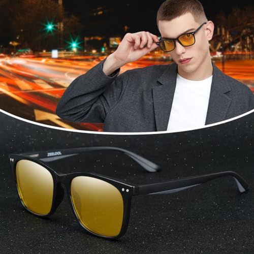 Zeelool Night Driving Glasses Anti Glare Glasses For Men Polarized Night Vision Glasses Anti-Reflective Coating Lens2