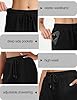 Aseniza Women's Running Shorts Gym Casual Sports Lounge Joggers Drawstring High Waist Athletic Fitness Jersey with Pockets Black-L #3