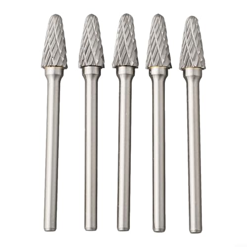 Fresas Rotativas de Carburo 3x6mm Doble Corte 5 Pzas miniatura 1