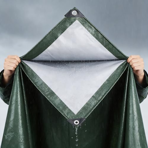 Lona remolque reforzada multiusos 1.2x4.2 m verde de alta densidad exterior 2