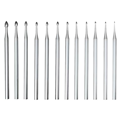 12 Puntas Bud Burr para Joyería de 3/32'' para Herramientas Rotativas miniatura 1