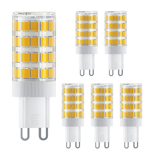 Bombillas Led G9 Bombilla LED G9 5W, TASMOR G9 LED Blanco Cálido 3000K, Equivalente 50W Lampara Halógena, 550LM Suficiente Brillante, Sin...