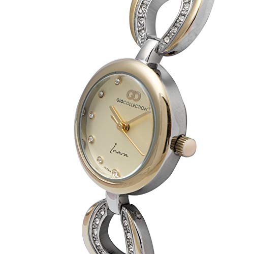 Image of Gio Collection Gold Dial Analogue Women's Watch-G2129