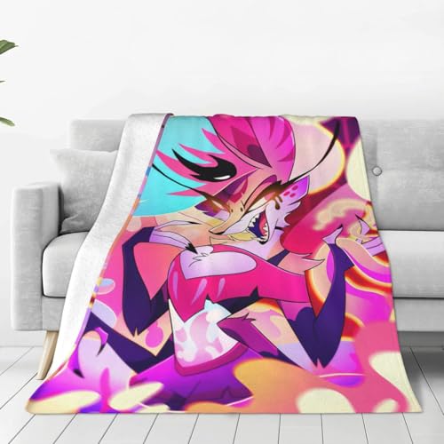 ヘルヴァ・ボス 毛布 ブランケット ブランケット 大判 フリーサイズ 暖かい 軽量 ふわふわ 一人用 ソファ ベッド オフィス 膝掛け 洗える 秋冬50"x40"