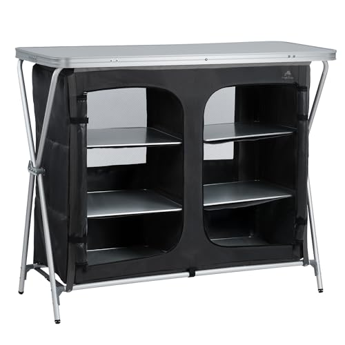 CampFeuer Campingschrank faltbar | 110 cm x 47 cm x 90 cm |...