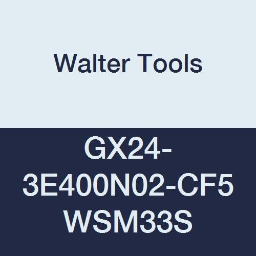 GX24-3E400N02-CF5 WSM33S Carbide Tiger-Tec Grooving Indexable Turning Insert, 0.008" Corner Radius, 0.157" Thick (Pack of 10)