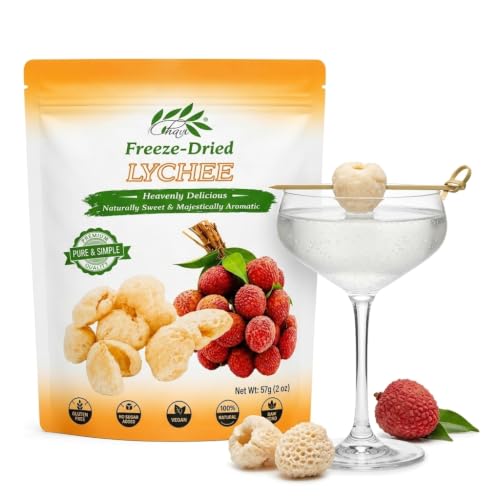 CHAVI Freeze-Dried Lychee - 2 Oz - Healthy 1 Ingredient Superfood Supersnacks - No Added Sugars or Preservatives - Non-GMO, Vegan, Gluten-Free…