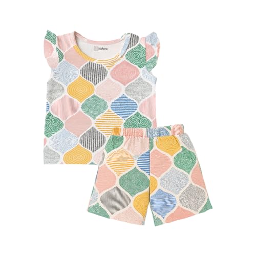 Image of Kidbea Girls' Cotton Dresses | Soft, Breathable Casual & Trendy Outfits for Kids | Sleeveless & Ruffle Sleeve Styles with Multiple Cute Prints