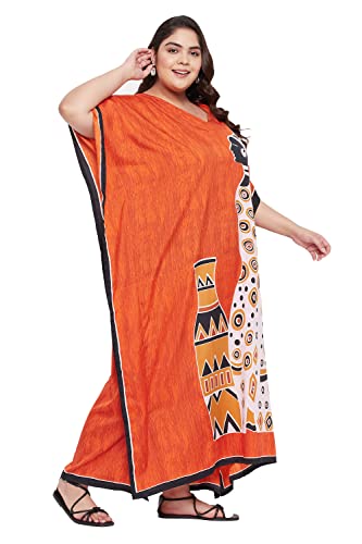 Women Plus Size Caftans Polyester Bathing Suit Cover Up Dubai Kaftan Maxi House Dresses for Summer2