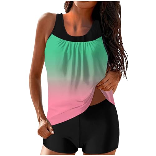 Maillot de bain 2 pièces avec tankini ample dissimulant les rondeurs pour femme en taille XL