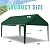 Carport Canopy 10 FTx20 FT Heavy Duty Replacement Cover, 800D Oxford Garage Shelter Cover Waterproof & UV Protected, Tarp with Ball Bungees, Not Include Frame, Dark Green