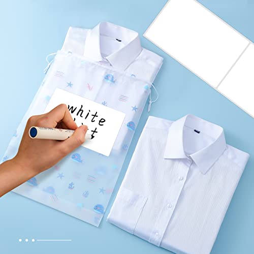 Parlaim 3 X 5 Inch Adhesive Rectangular Color Coding Stickers, 500 Pcs Square Inventory Label Name Tag Per Roll (White) #TOP2