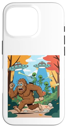 Sasquatch Running from Aliens with Lasers [AfUC X}zP[X iPhone 16 Pro p