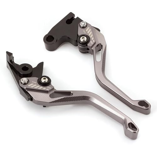 Motorrad Bremshebel Lenker Für Aprilia Für RSV 1000 Für Tuono/MILLE/R Für SL1000 Für Falco Für Caponord Dorsoduro 1200 DB80/DC80 Motorrad CNC Bremskupplungshebel Zubehör(148mm Gray)